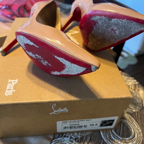 LOWEST PRICED Christian Louboutin Pigalle 120 Patent calf 38.5 EUR ON POSHMART - Picture 4 of 5